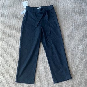 Aritzia Charcoal Tie-Front Pants